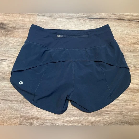 Lululemon Speed Up Short Long 4” Updated Fit True Navy Blue Size 4 - Picture 8 of 13